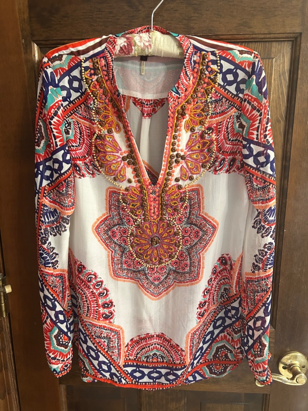 Bob Hale Embellished Boho Tunic